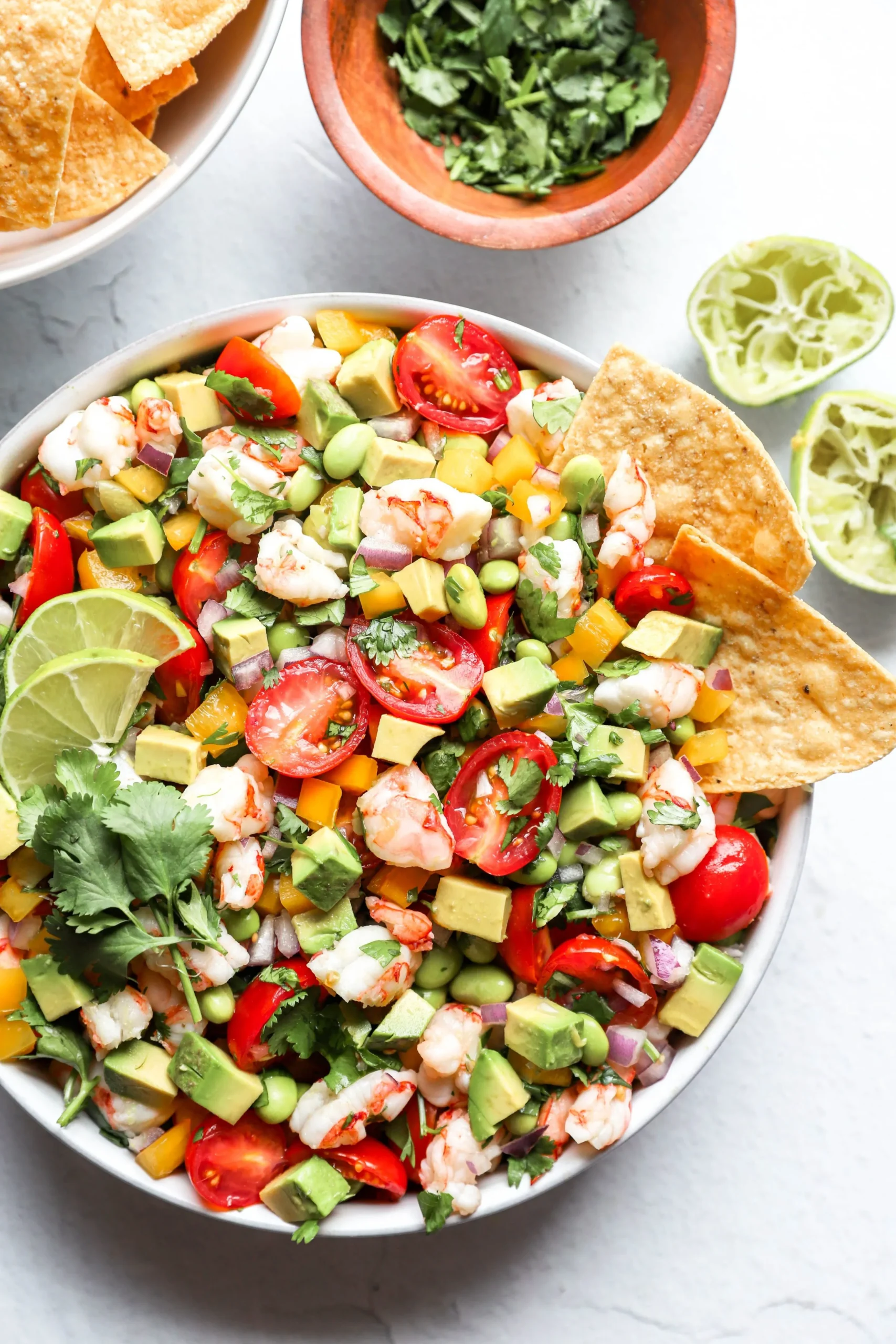 Honey Lime Shrimp with Edamame Salad