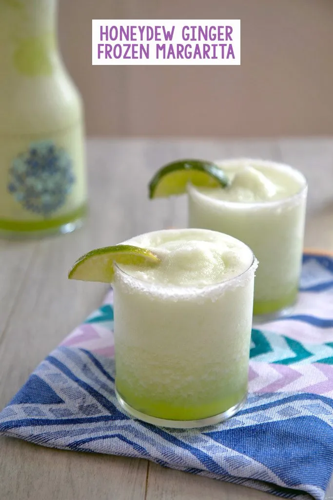 Honeydew Ginger Frozen Margarita