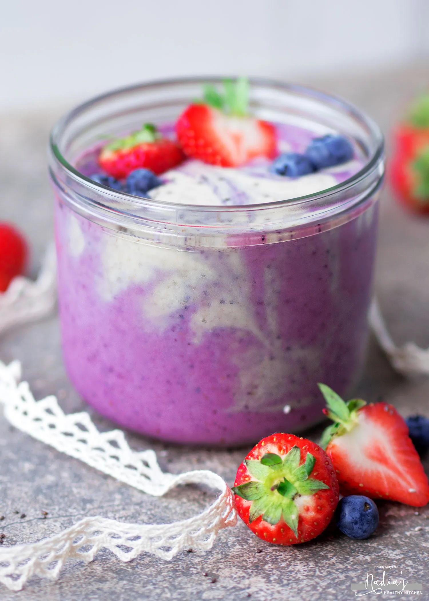 Hot Day Blueberry Banana Smoothie