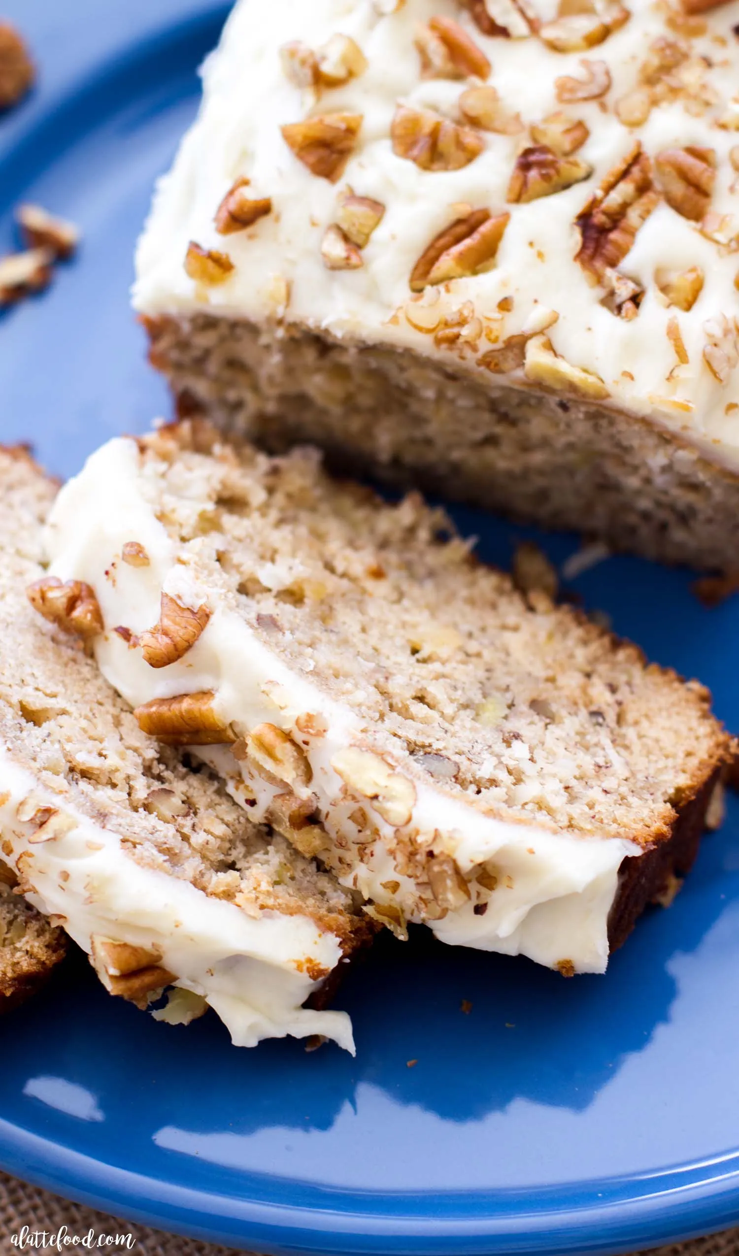Hummingbird Bread with Cream Cheese Glaze