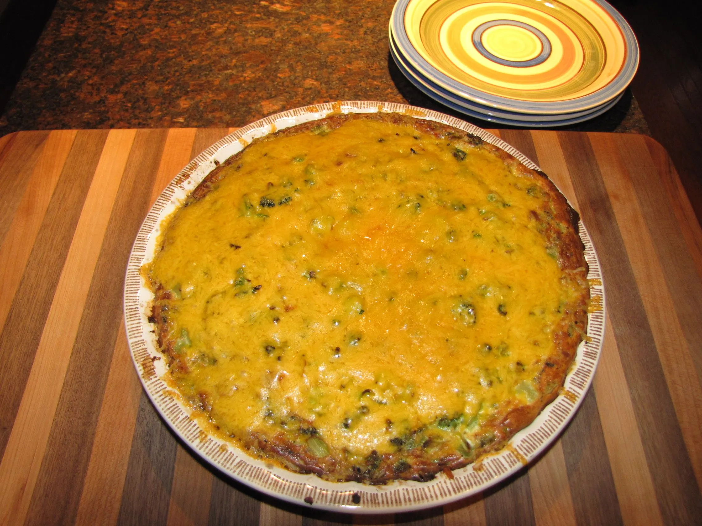 Impossible Broccoli Cheese Pie