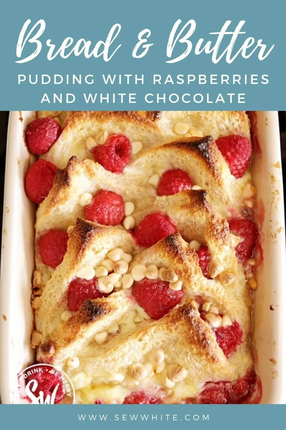 Individual Raspberry Bread and Butter Puddings