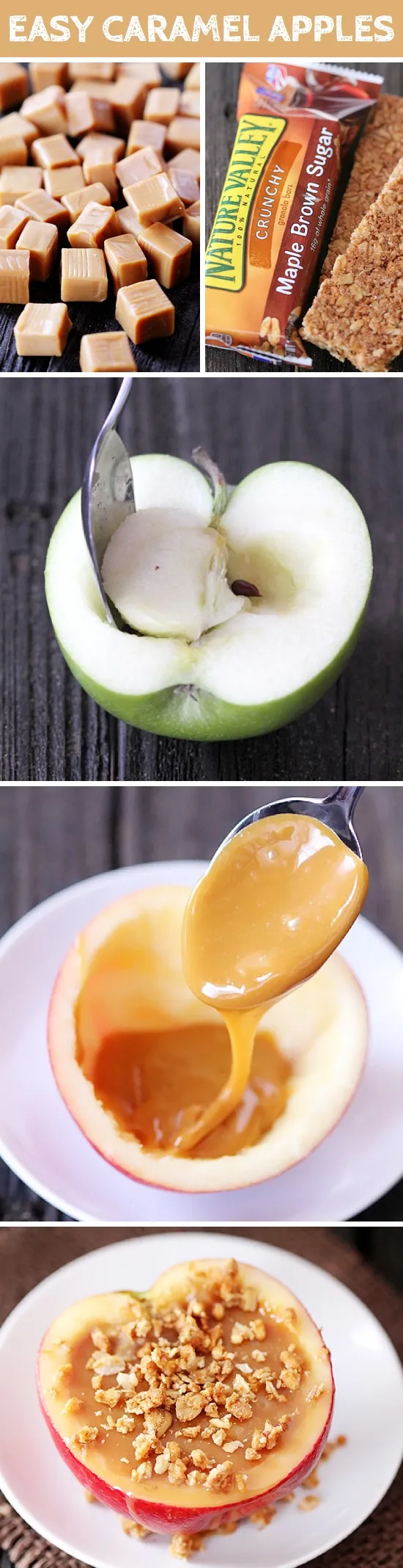 Inside Out Caramel Apples