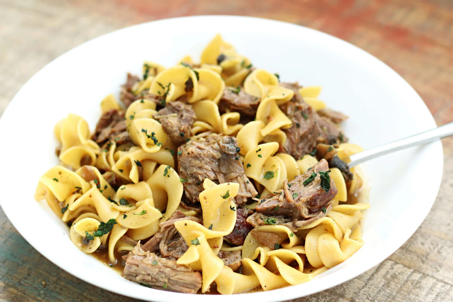 Instant Pot Amish Beef and Noodles