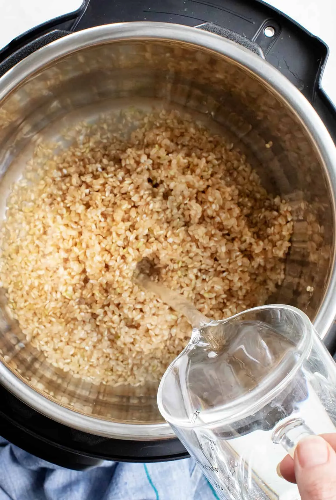 Instant Pot Brown Rice Pot in Pot (PIP)