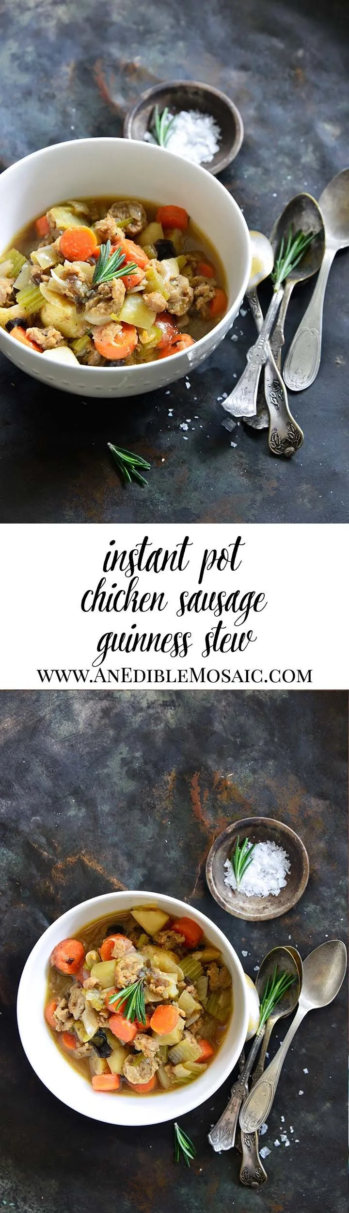 Instant Pot Chicken Sausage Guinness Stew
