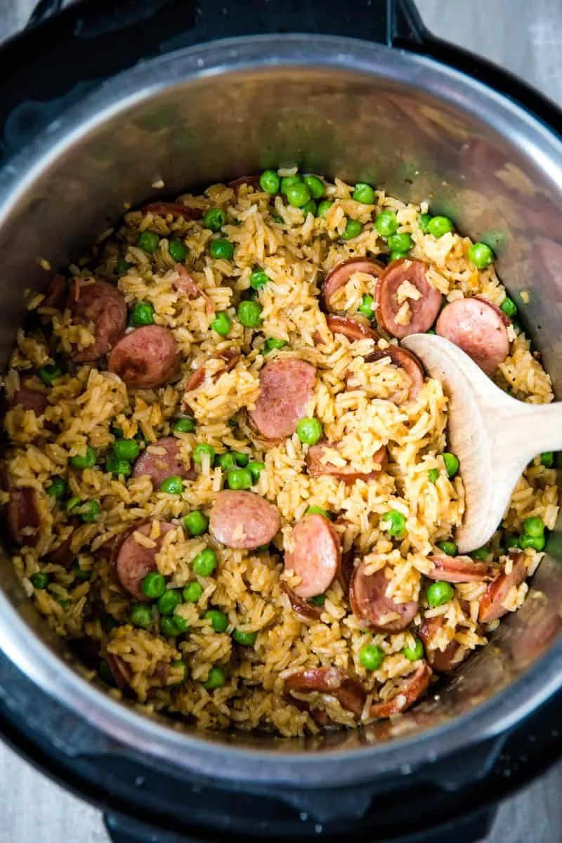 Instant Pot Kielbasa and Rice