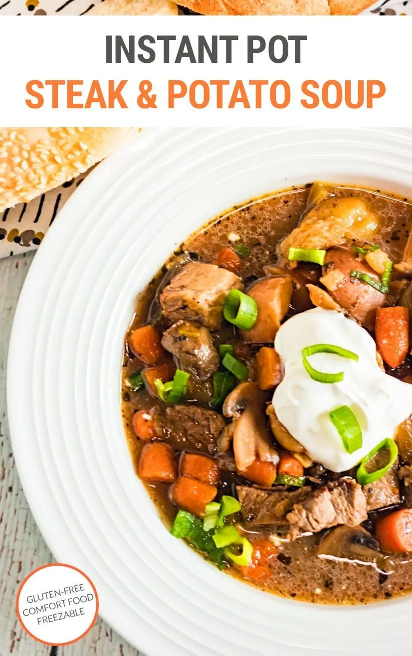 Instant Pot Steak and Potato Soup