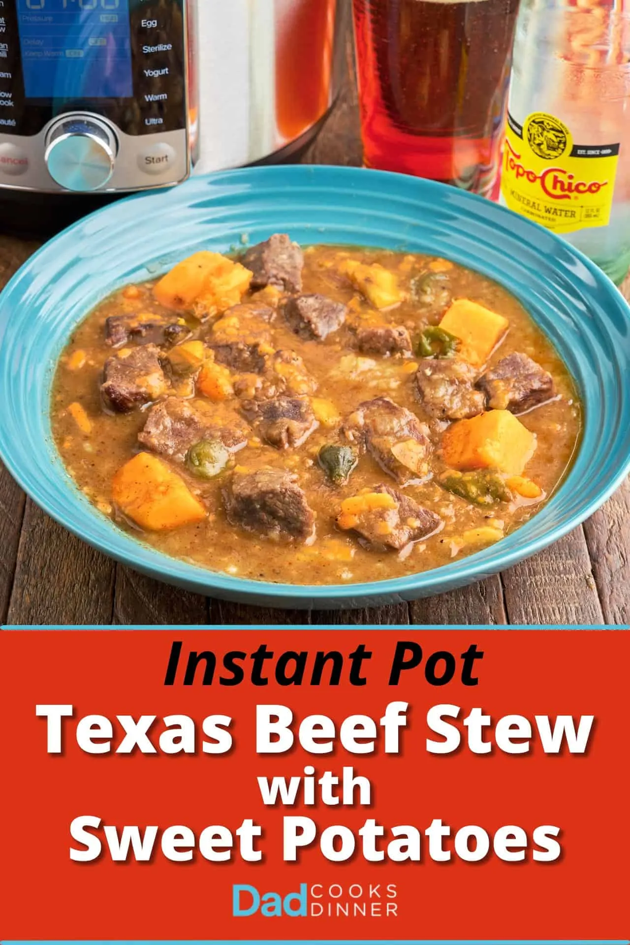 Instant Pot Texas Beef Stew with Sweet Potatoes