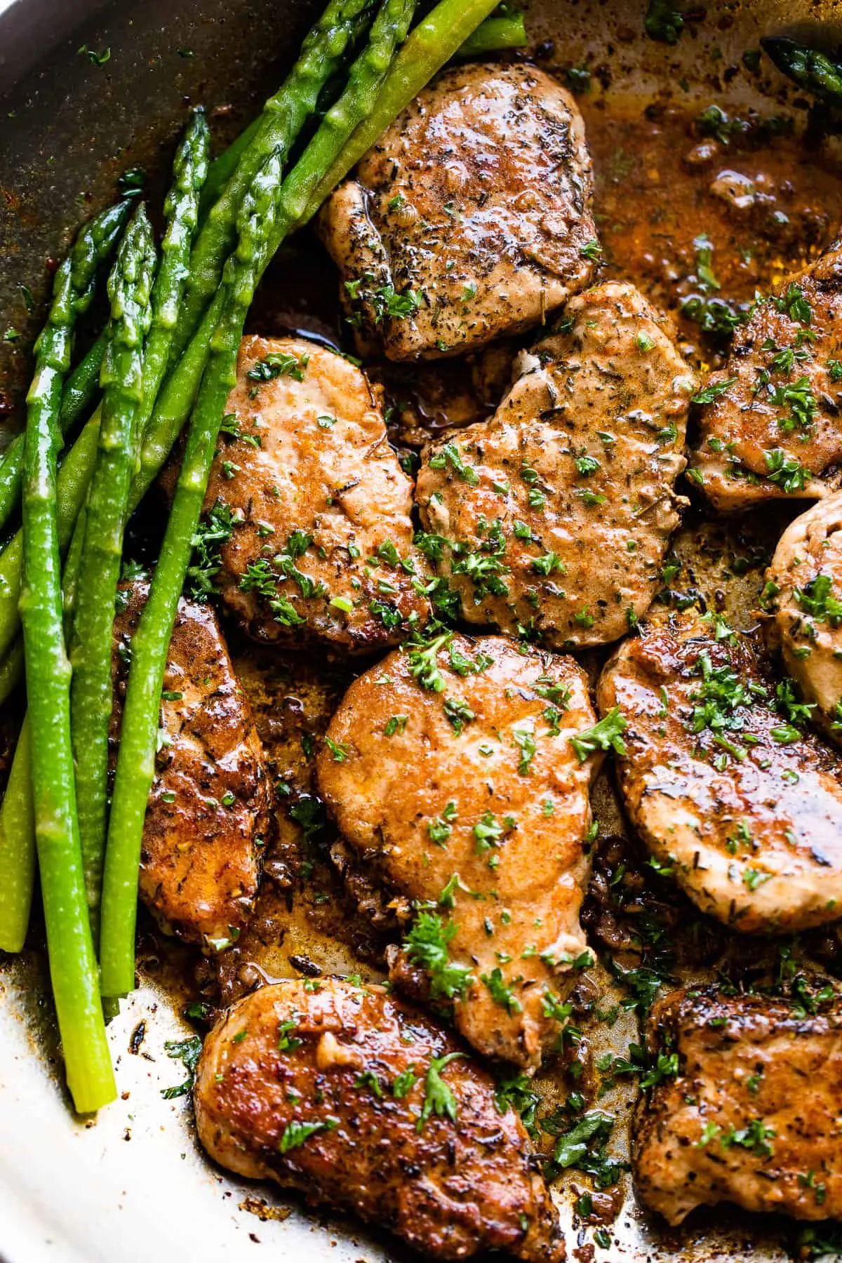 Iron Skillet Sauteed Pork Medallions
