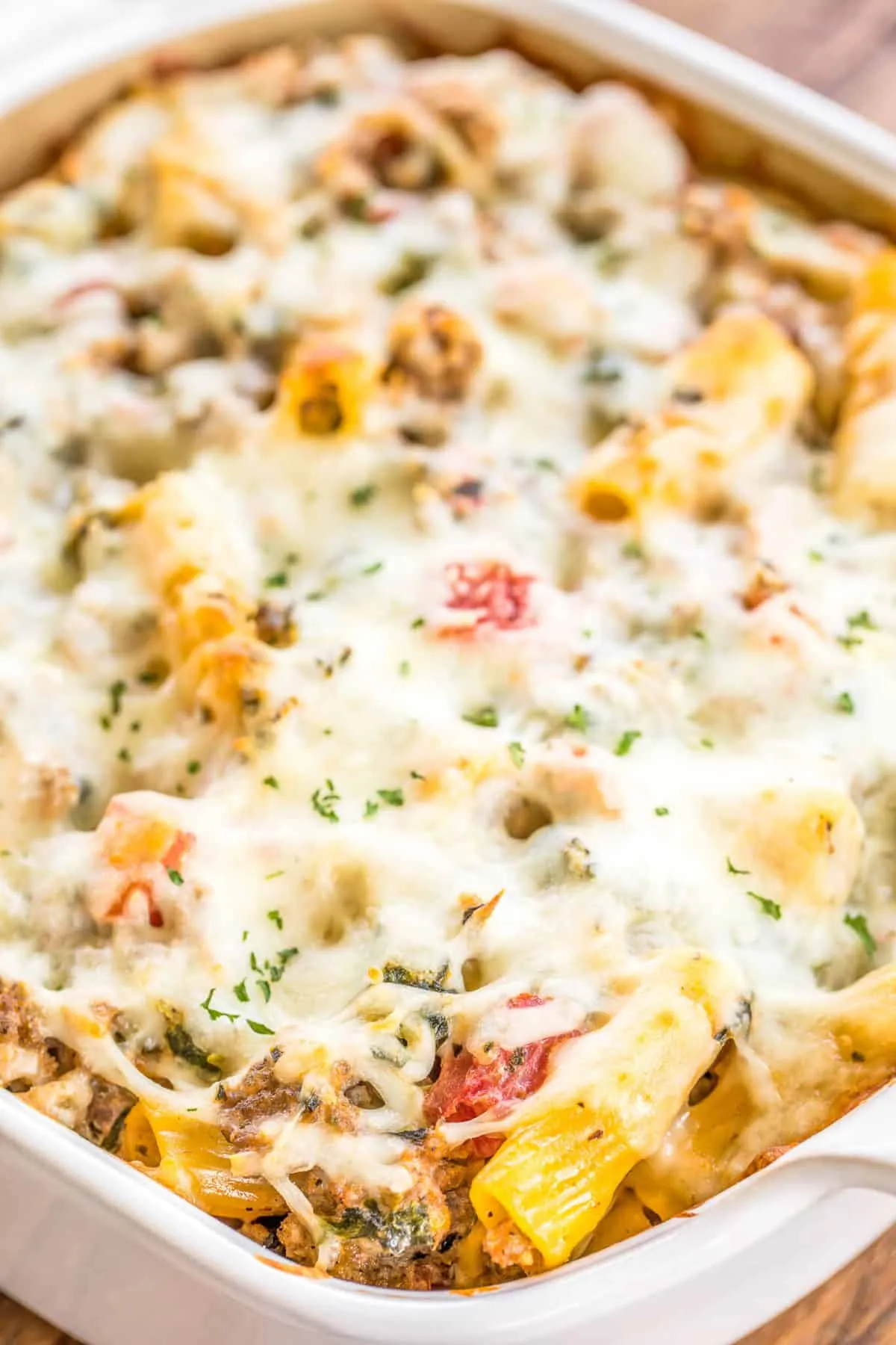 Italian Pasta and Spinach Casserole