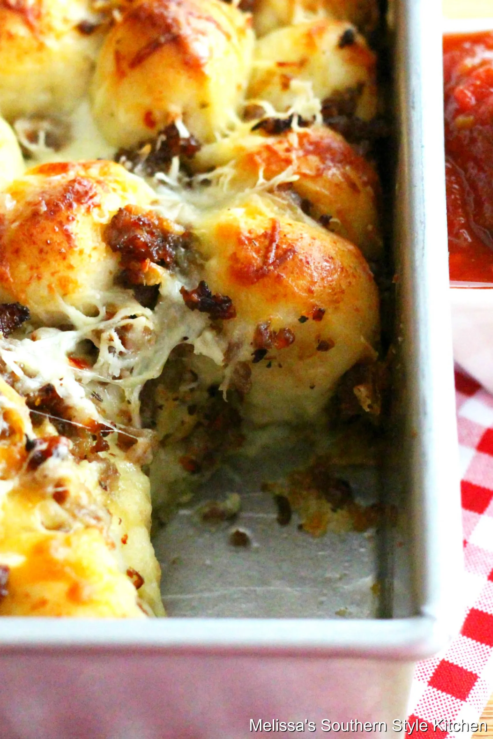Italian Sausage Asiago Bubble Bread