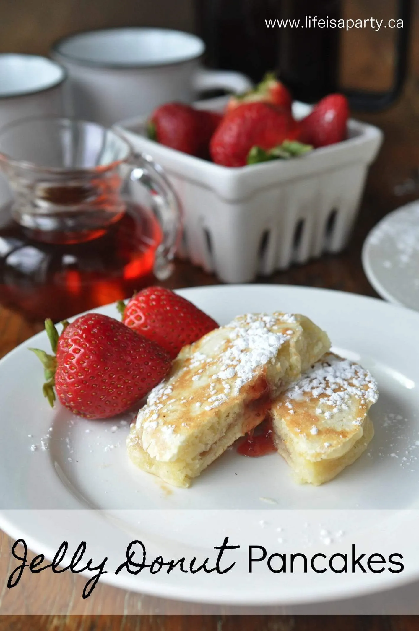 Jam Jelly Donut Pancakes