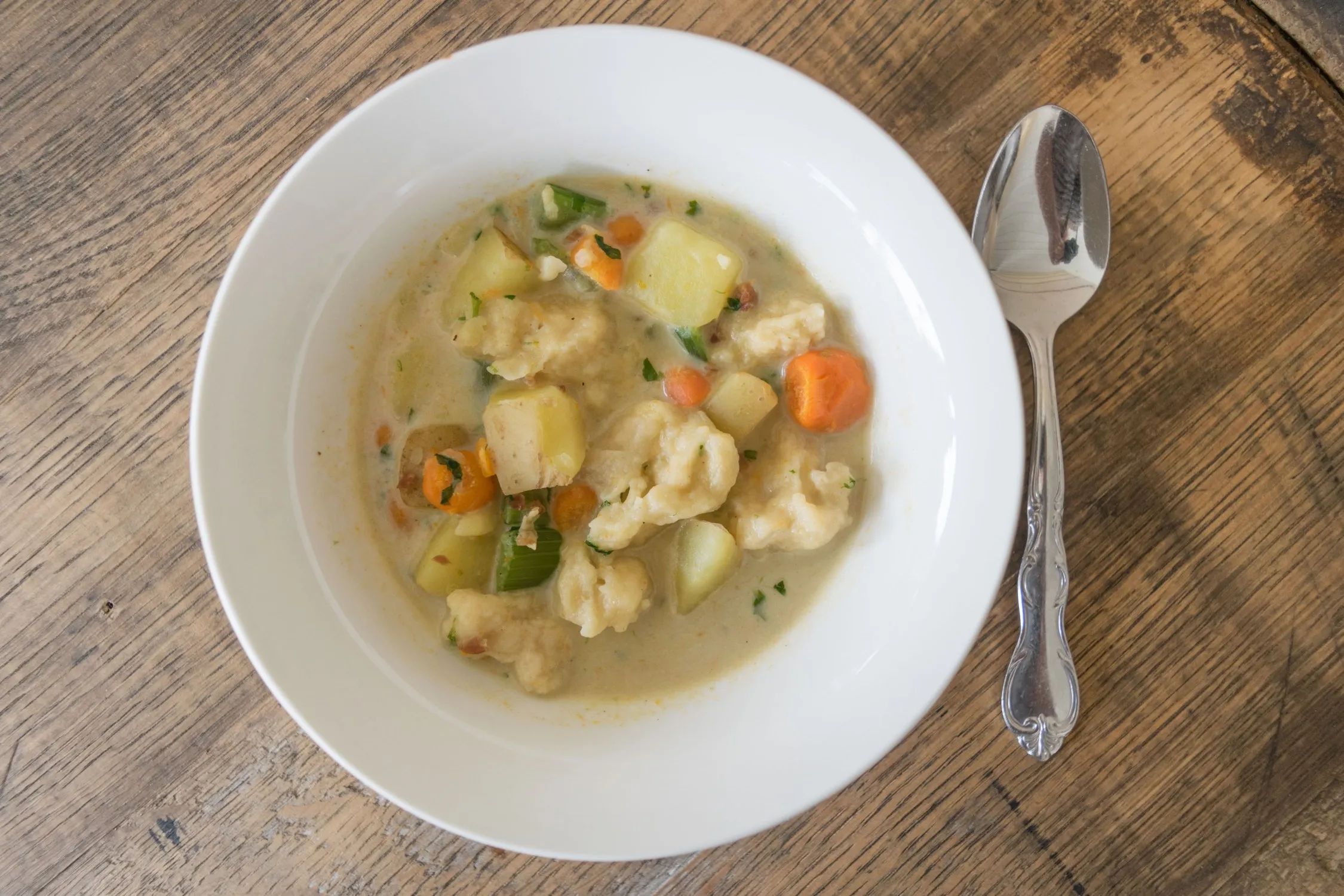 Jeanette's Bean and Knoephla Soup