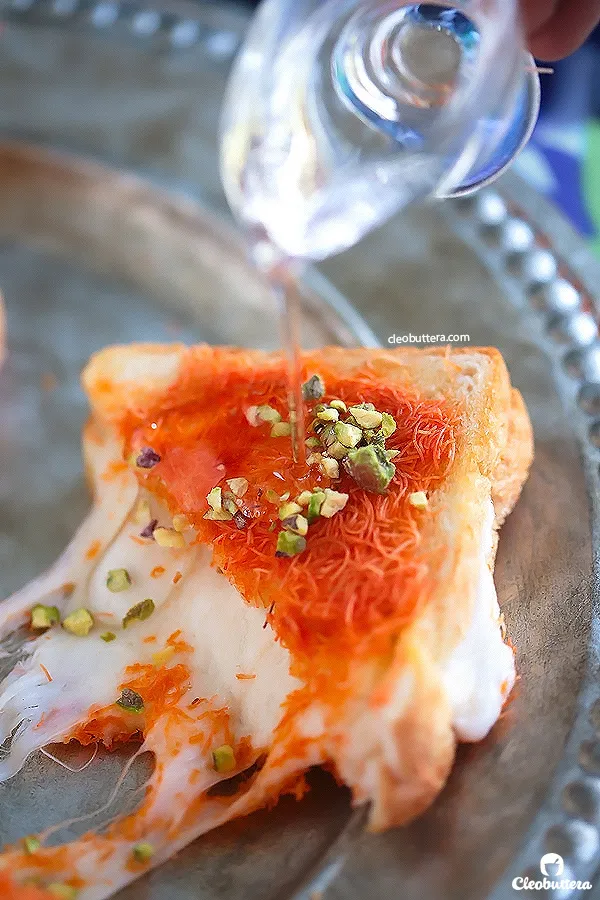 Kanafeh Grilled Cheese Sandwich