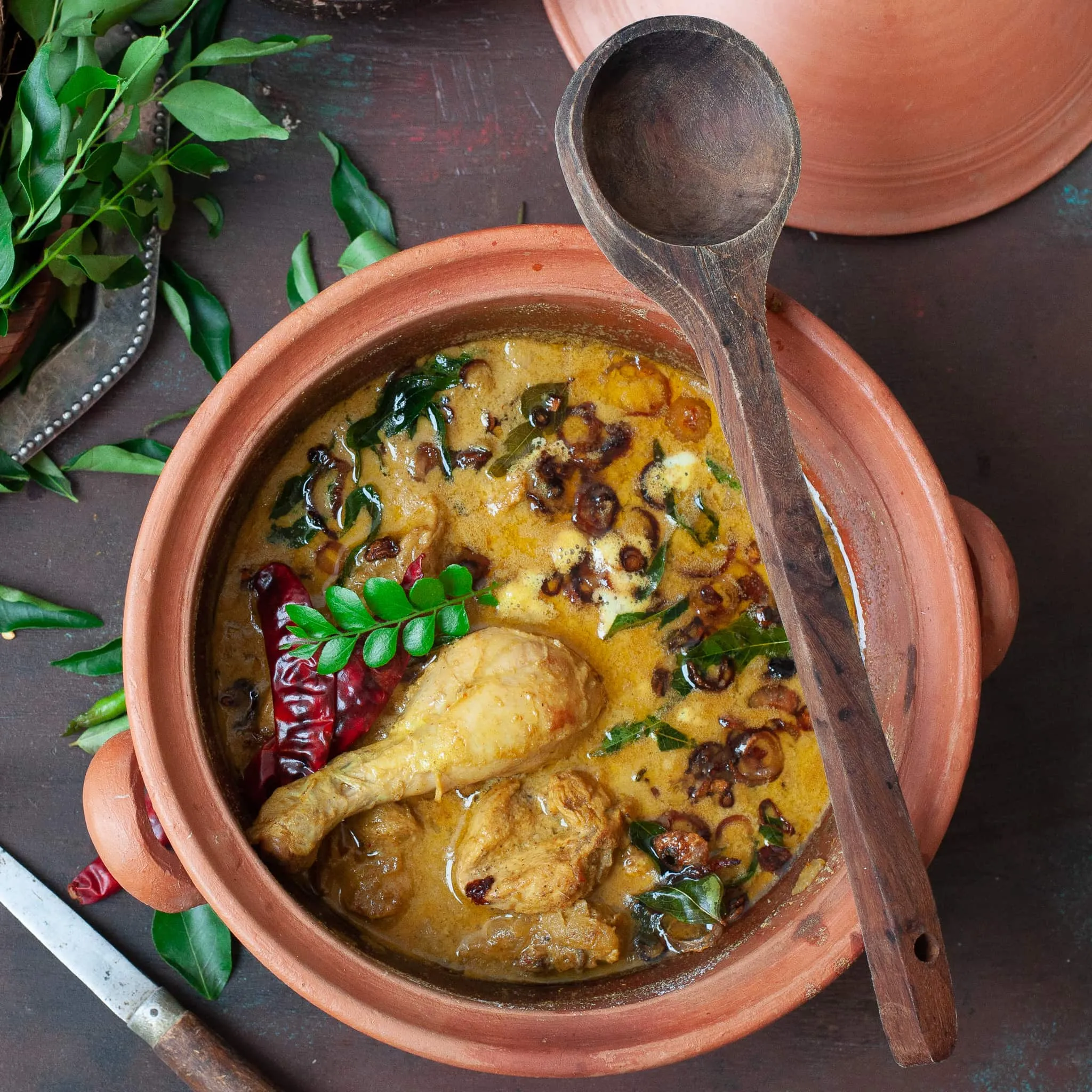 Kerala Chicken Curry Nadan Kohzi Indian Hotel Style