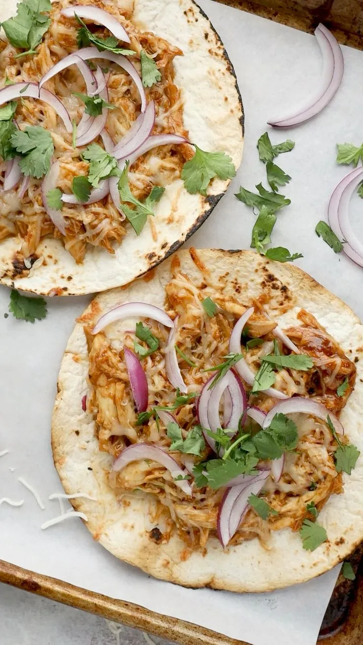 Keto BBQ Chicken Tostada