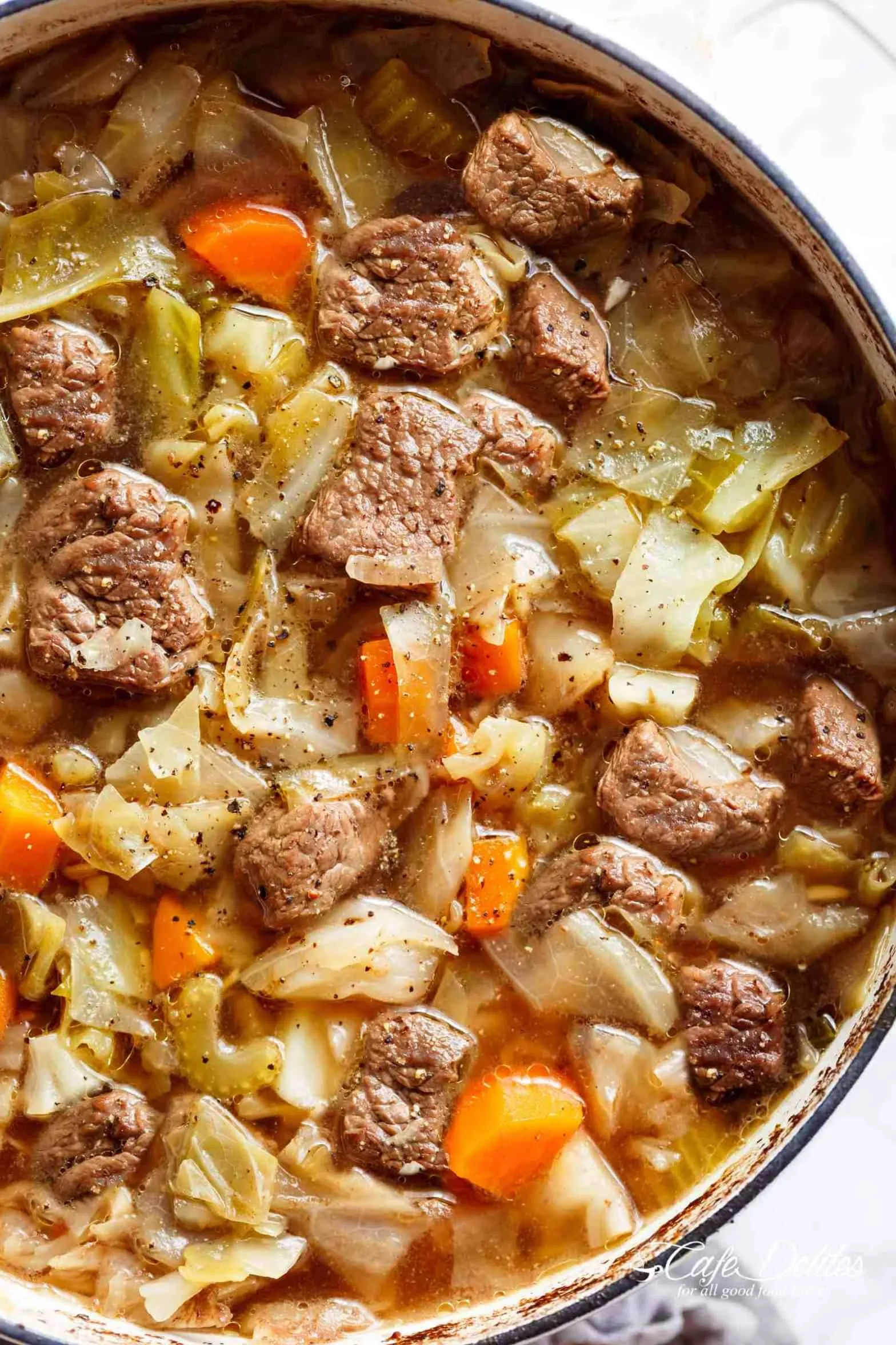 Keto Cabbage and Beef Soup (Instant Pot or Slow Cooker)