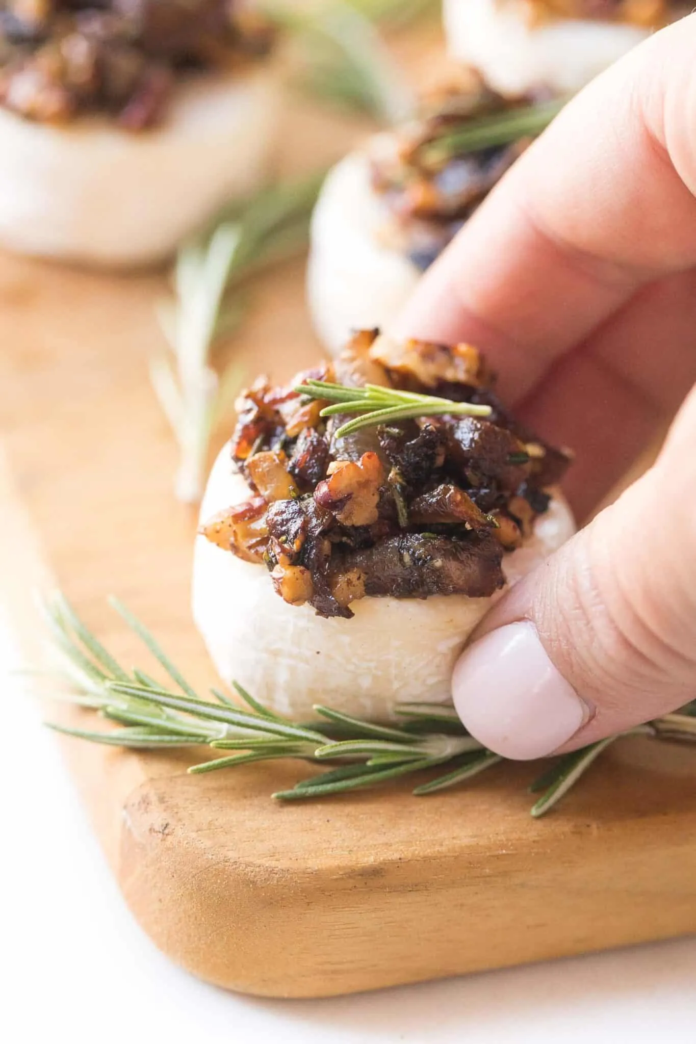 Keto Caramelized Onion Rosemary Brie Bites