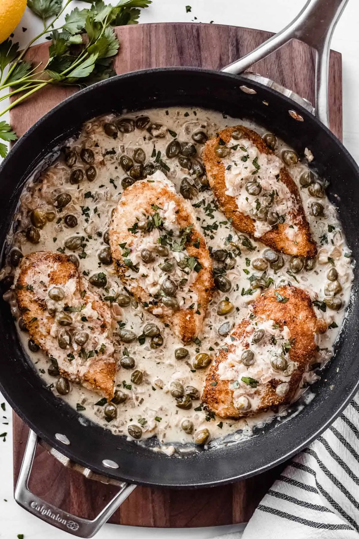 Keto Creamy Chicken Piccata