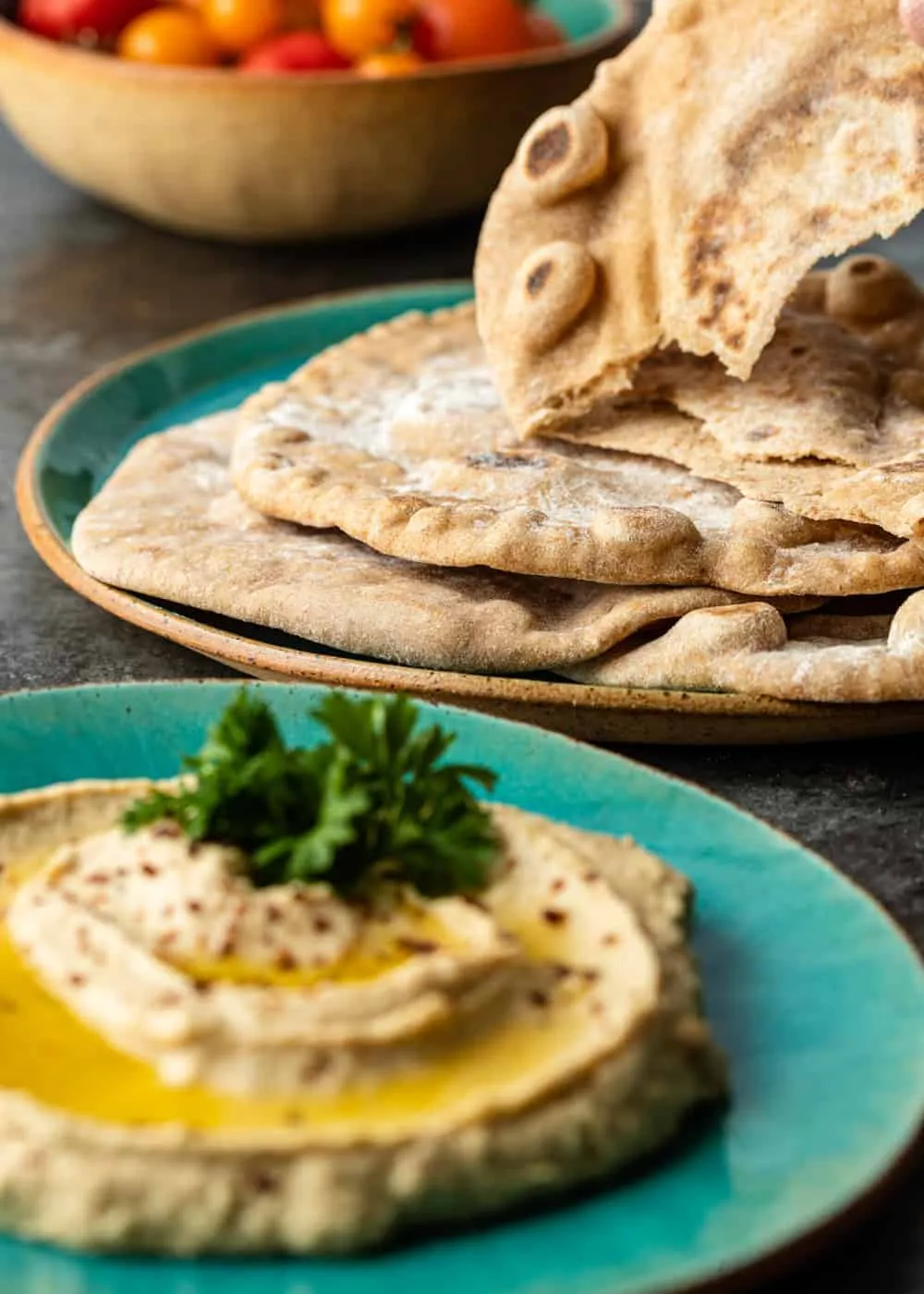 Khubz Whole Wheat Pita Bread