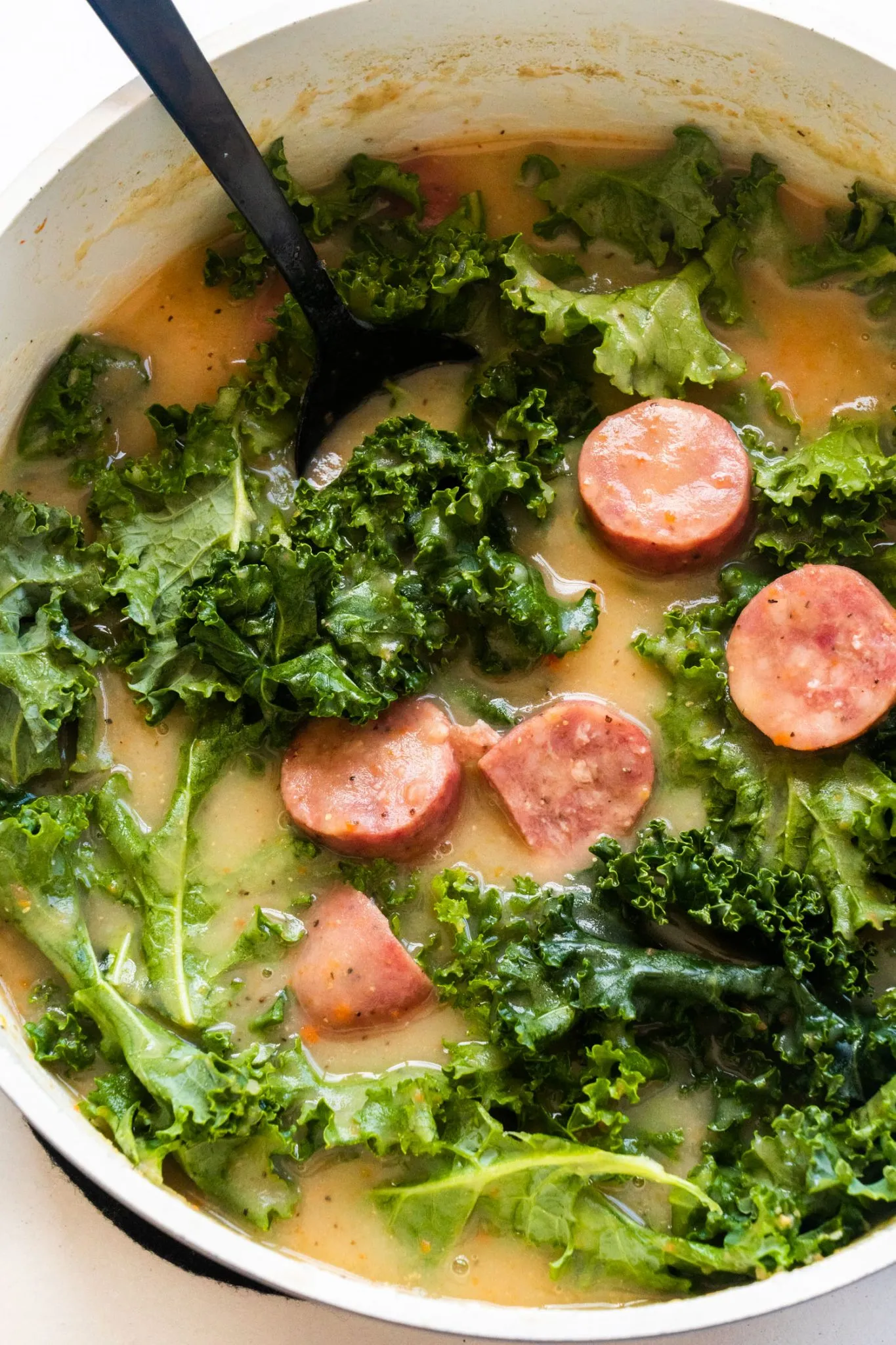 Kielbasa Sausage and Kale Soup