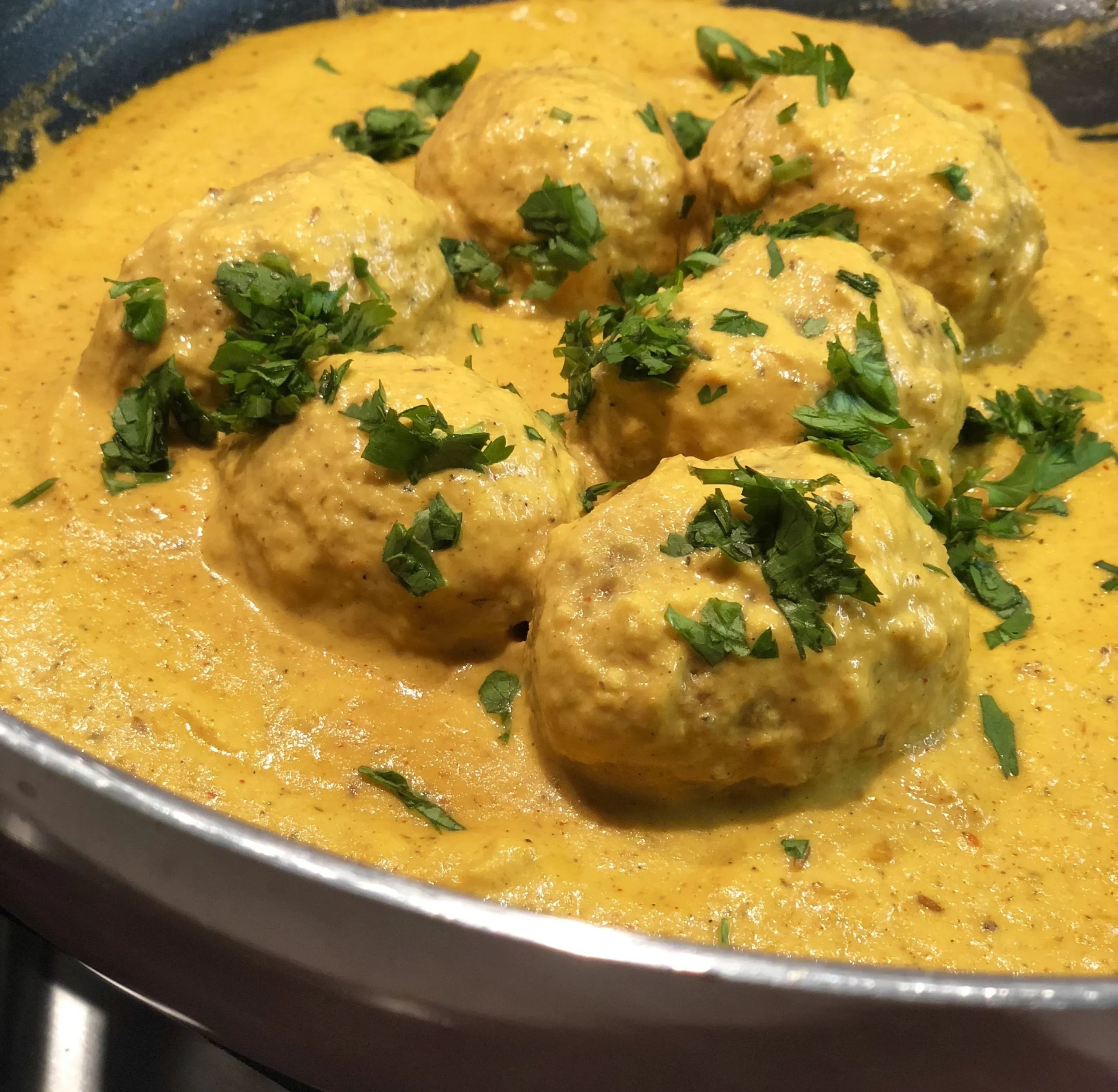 Kofta with Cilantro Sauce