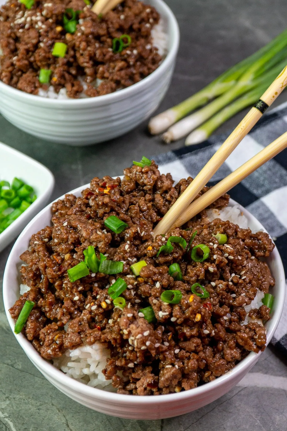 Korean Ground Beef Rice Bowls