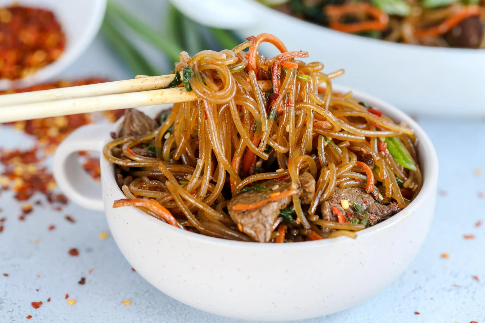Korean Style Spicy Noodles