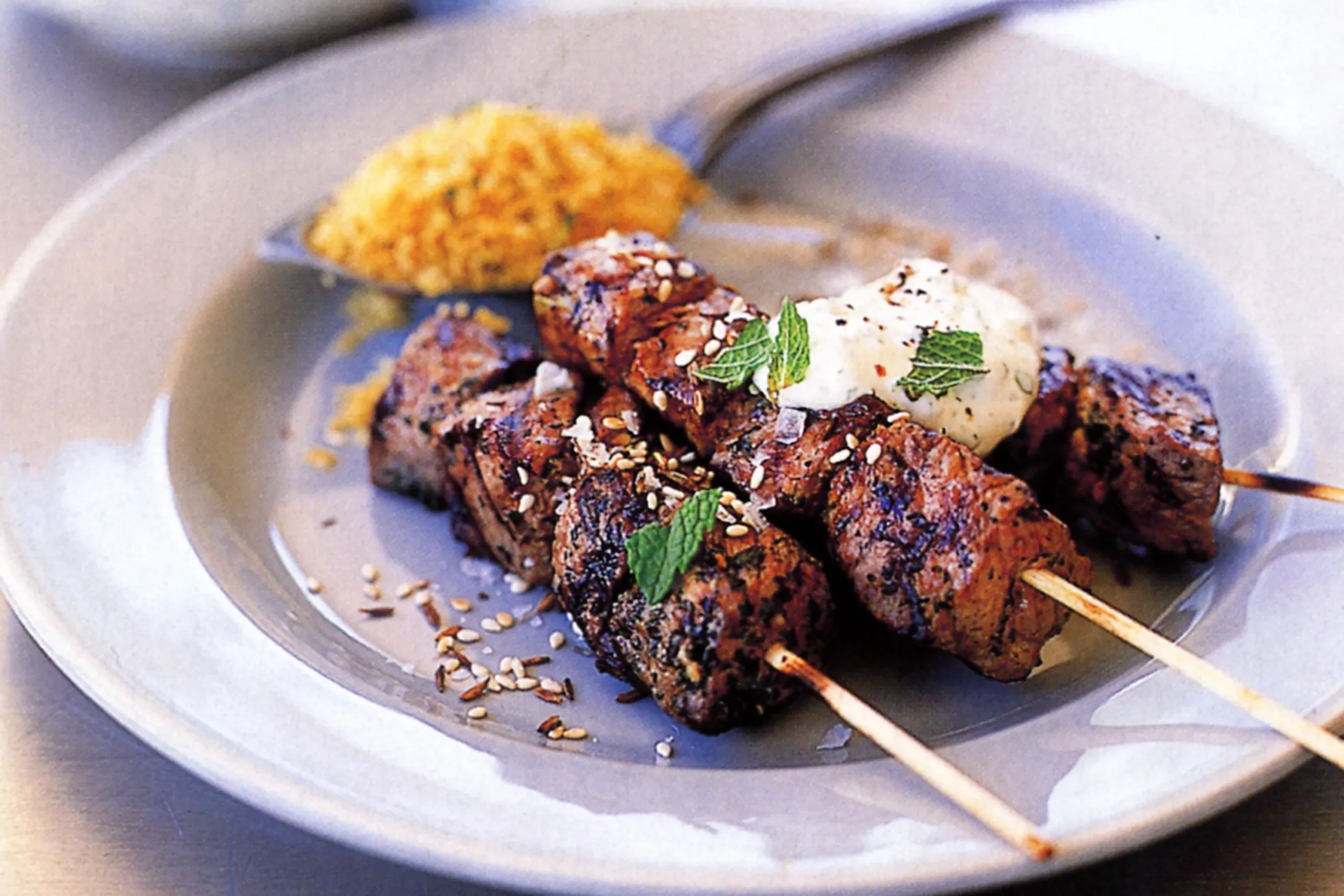 Lamb Kebabs with Mint