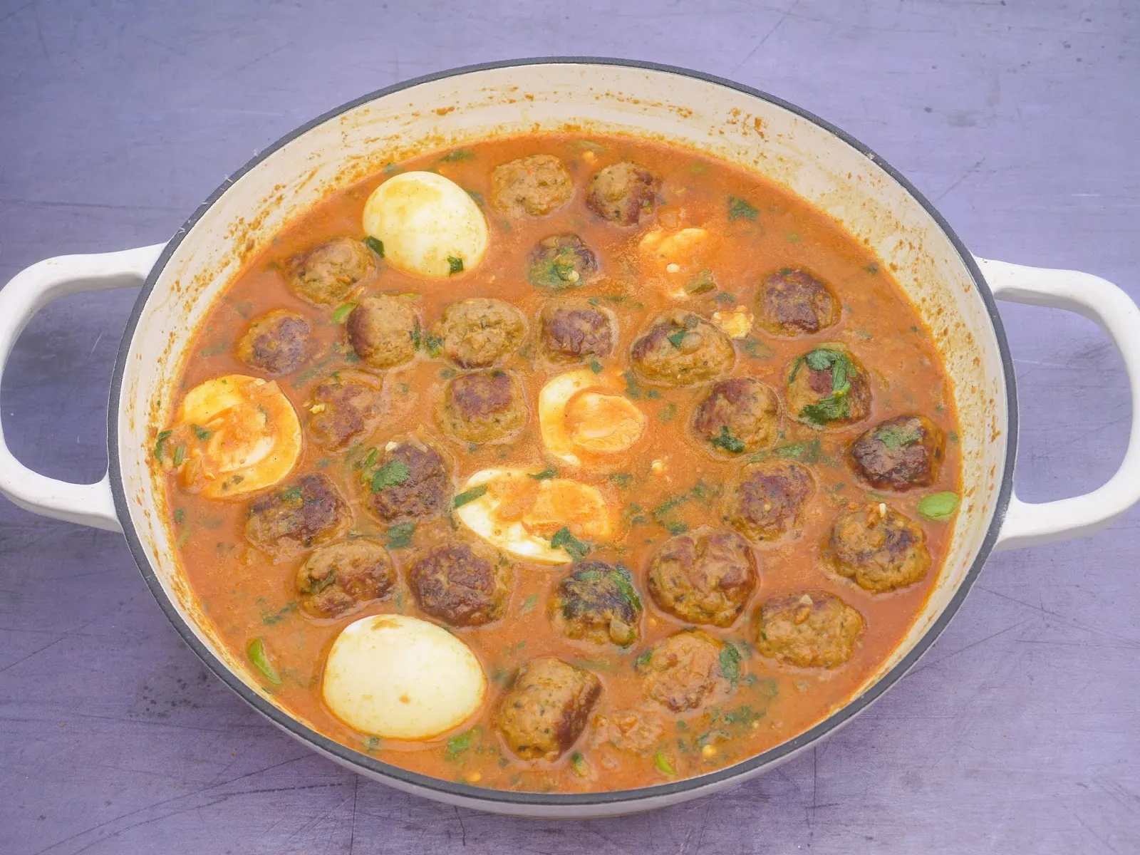 Lamb Kofta Curry with Chickpeas