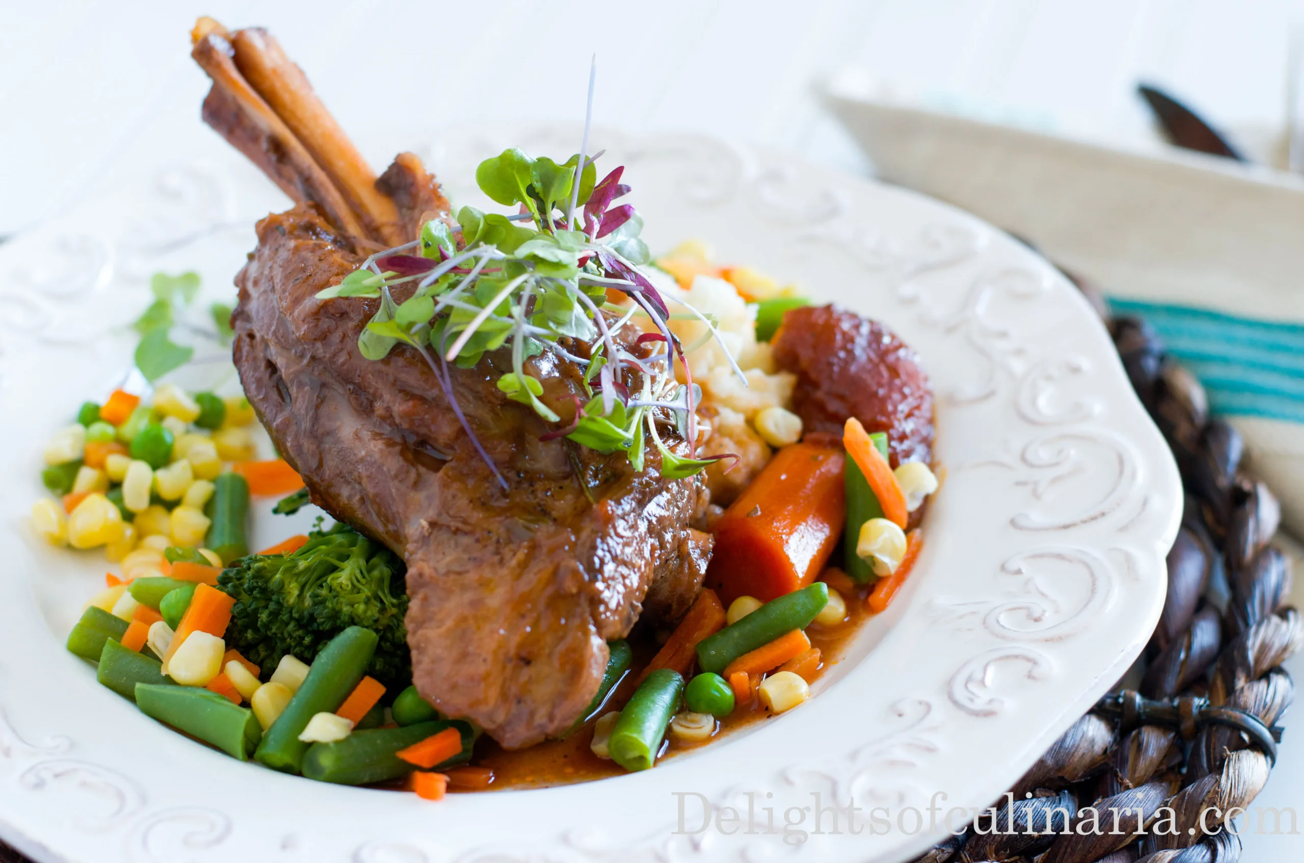 Lamb Shanks Ossobuco Style