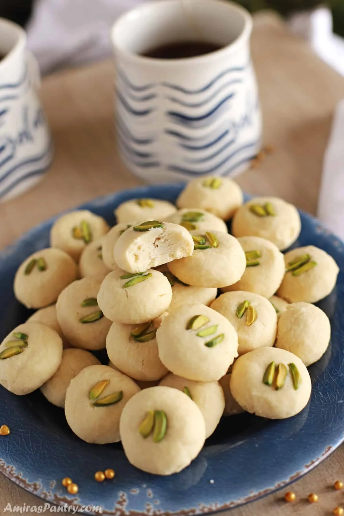Lebanese Butter Cookies or Ghraybeh