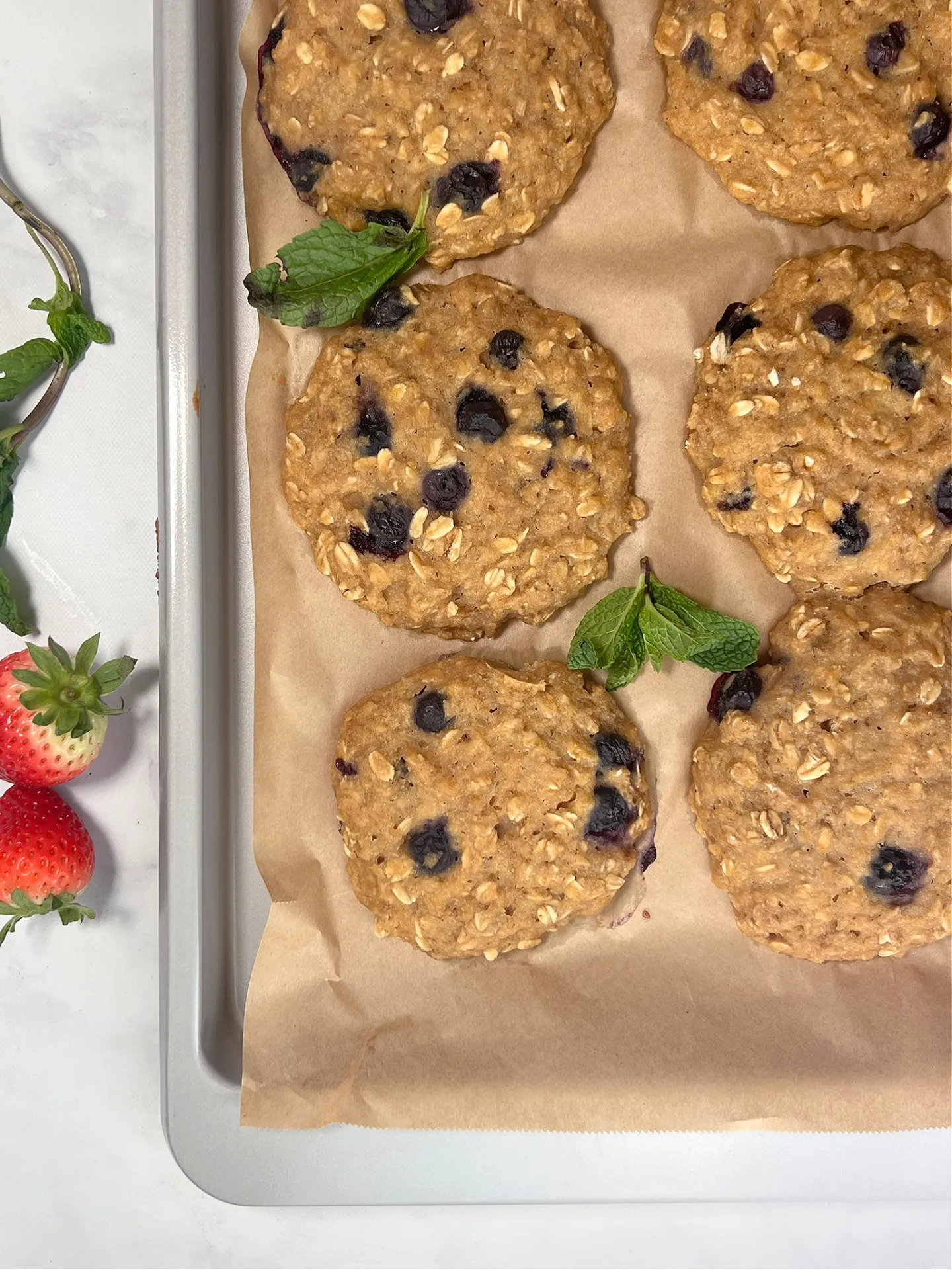 Lemon Blueberry Breakfast Cookies