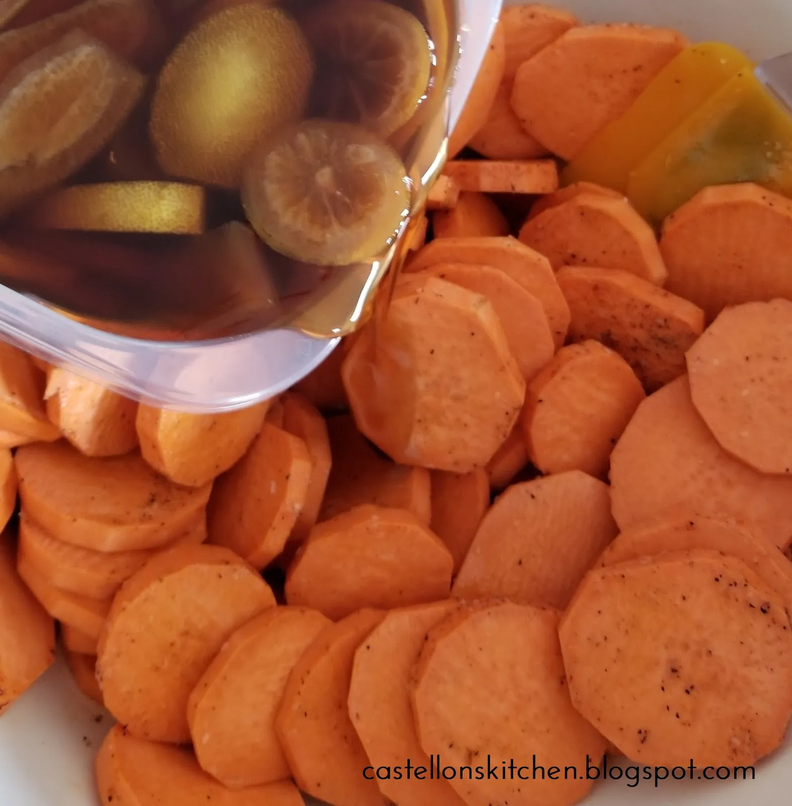 Lemon Ginger Sweet Potatoes