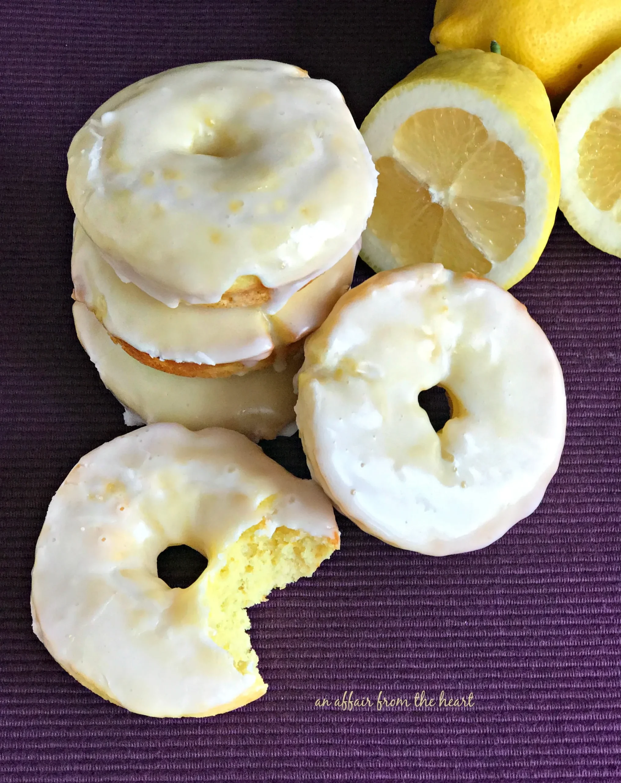 Lemon Glazed Lemon Donuts