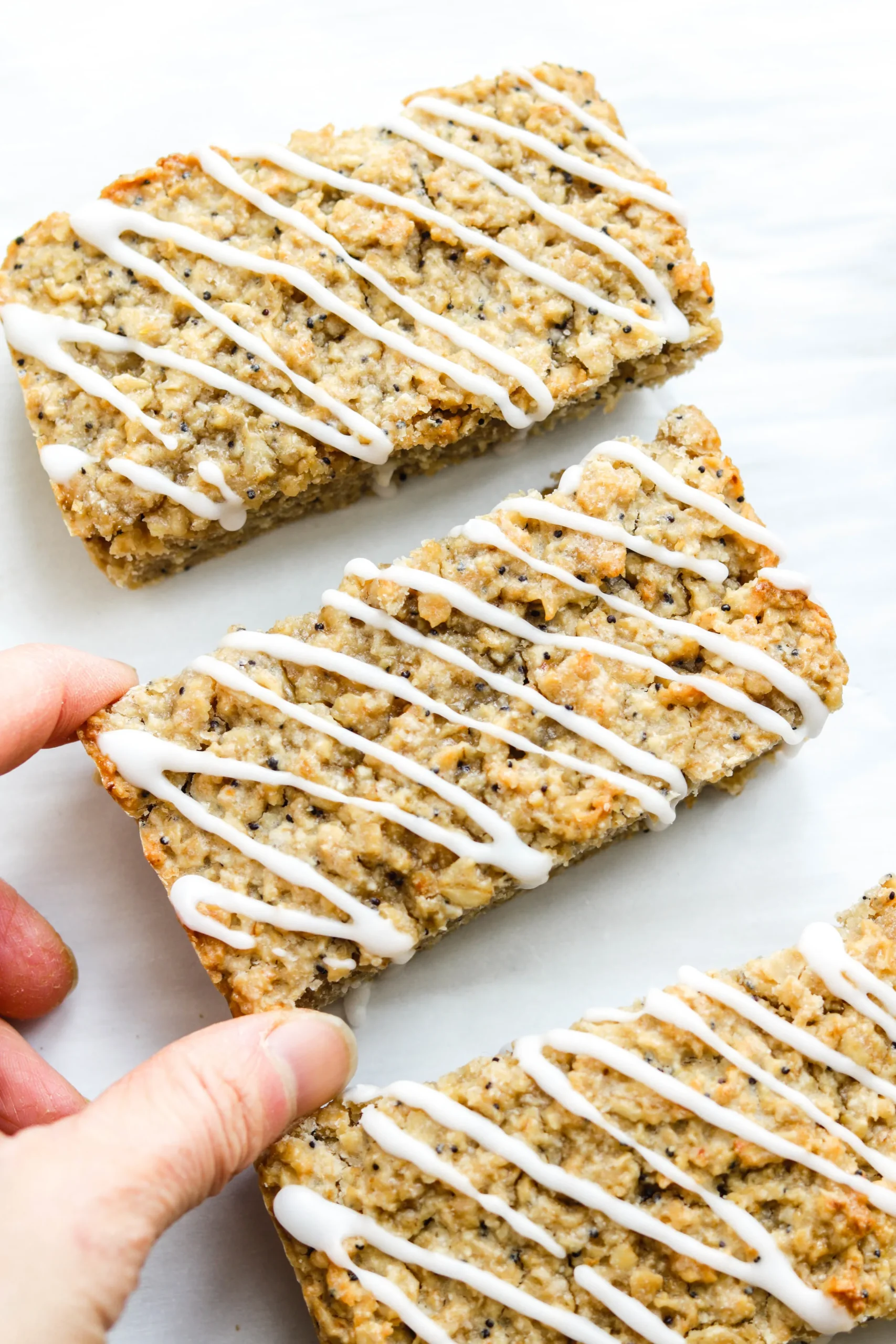 Lemon Poppy Seed Oat Bars