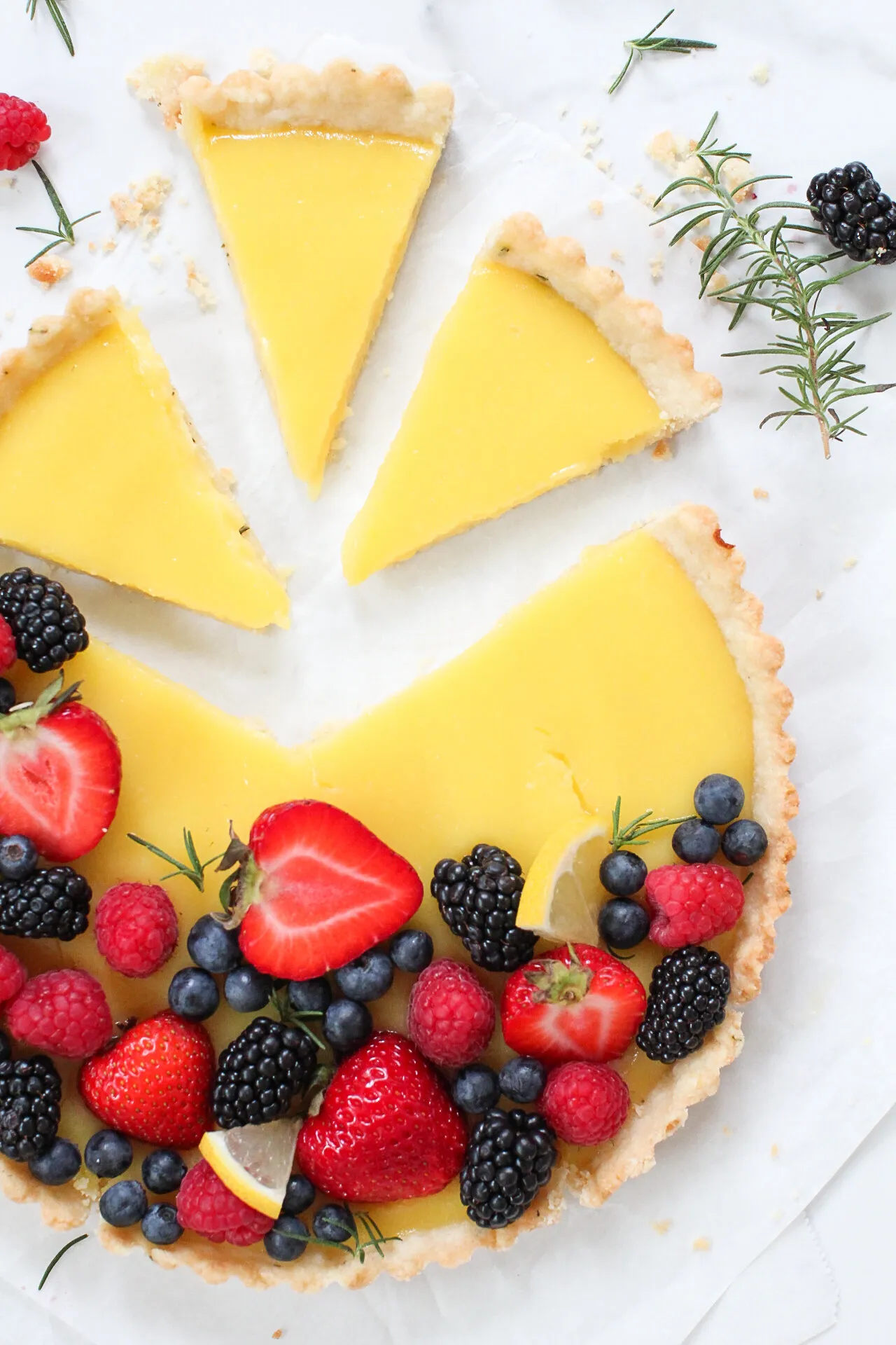 Lemon Tart with a Buttery Shortbread Crust