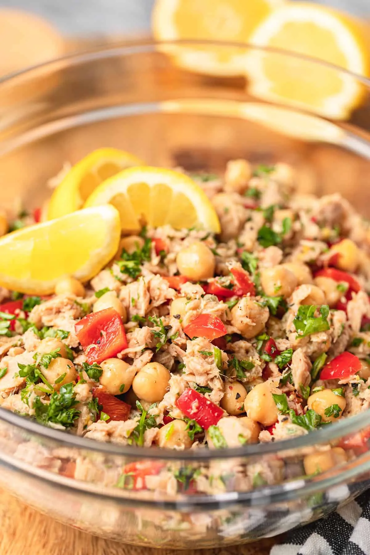 Lemony Chickpea Tuna Salad