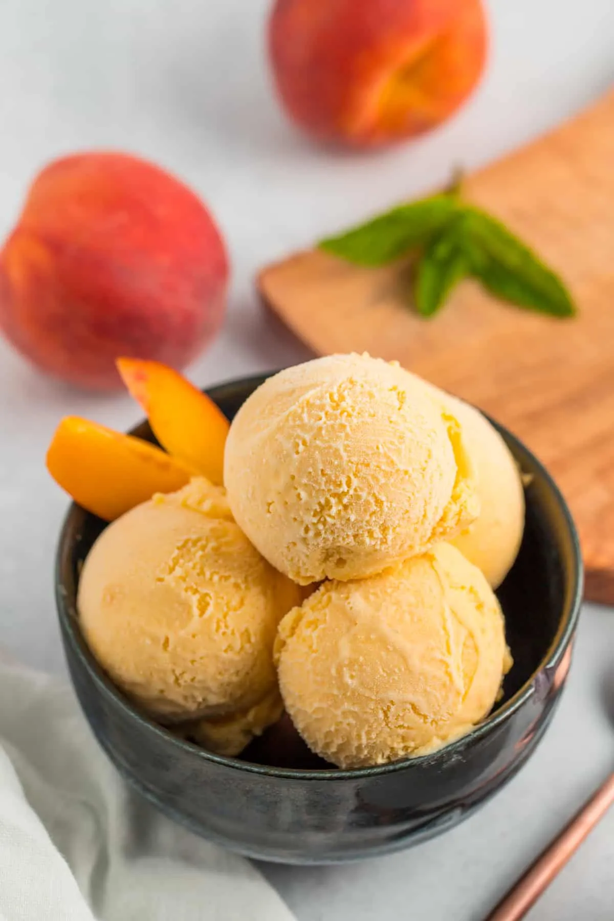 Light Peach Ice Cream