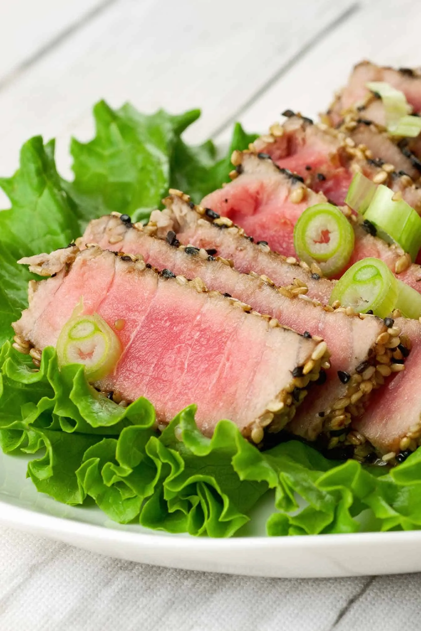 Lime Tuna Steaks with a Sesame Seed Crust
