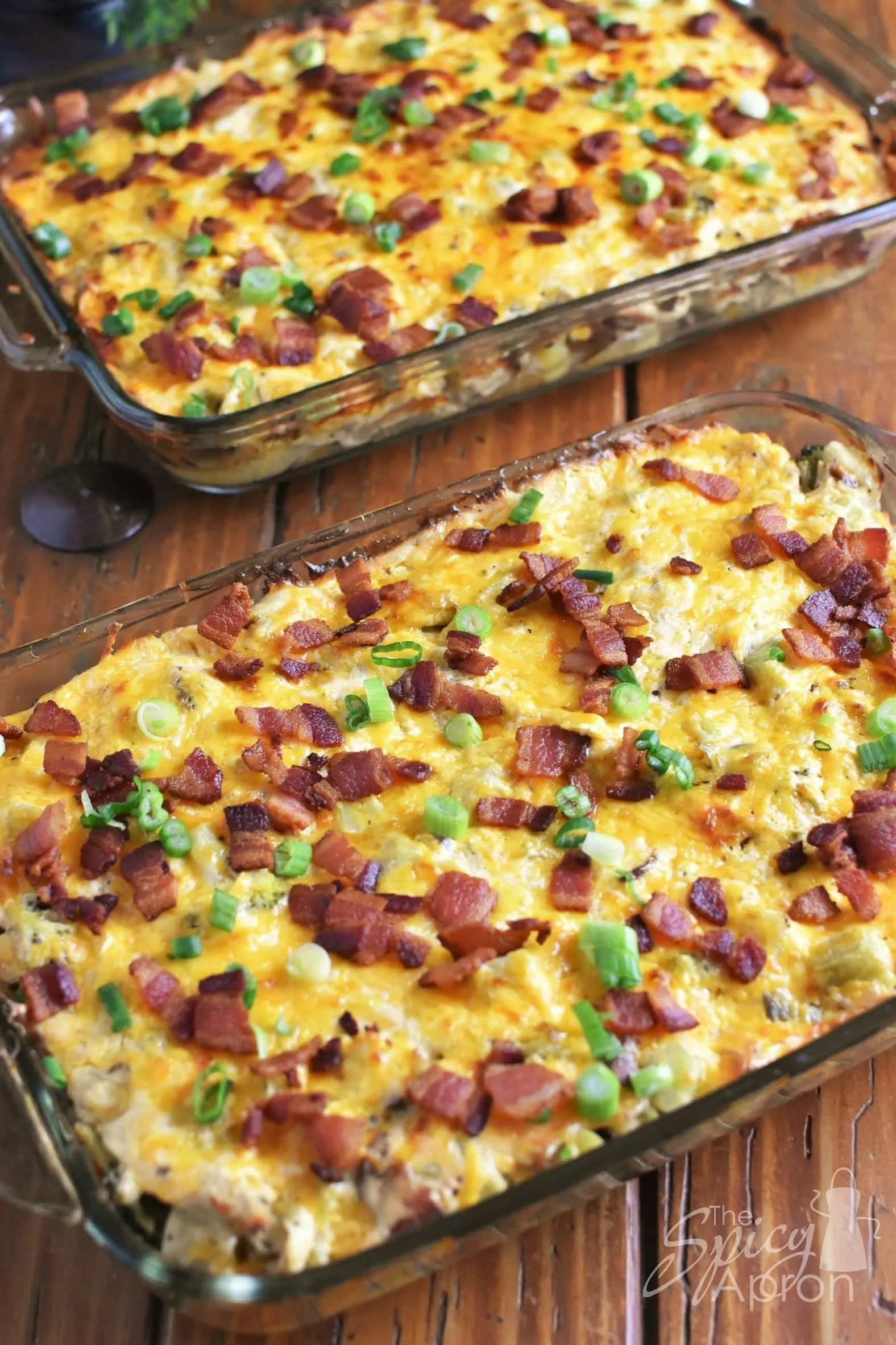 Loaded Baked Potato Casserole with Chicken
