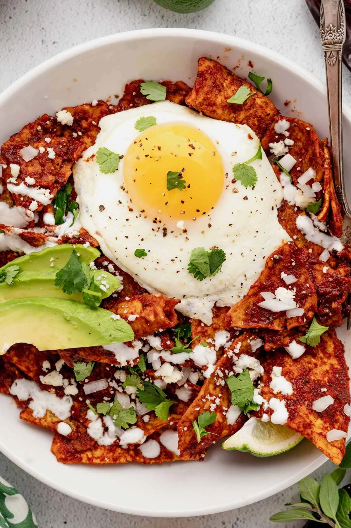 Loaded Chilaquiles with Fried Eggs