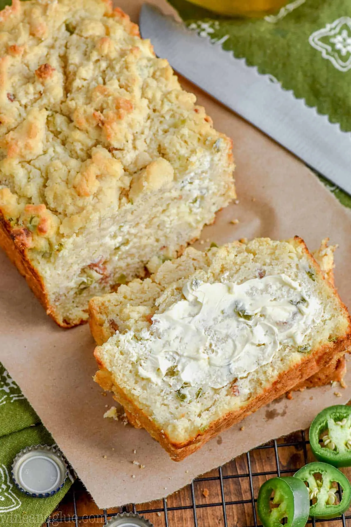 Loaded Jalapeno Popper Beer Bread