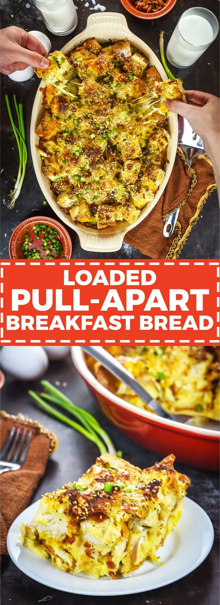 Loaded Pull Apart Breakfast Bread