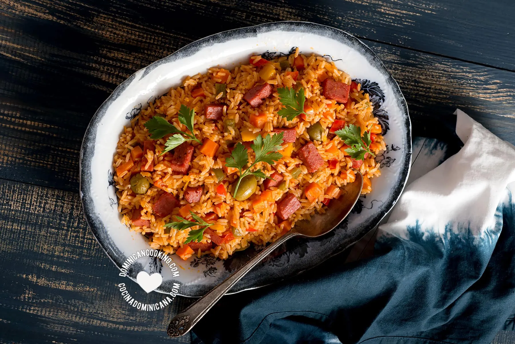 Locrio de Salami Dominican Rice