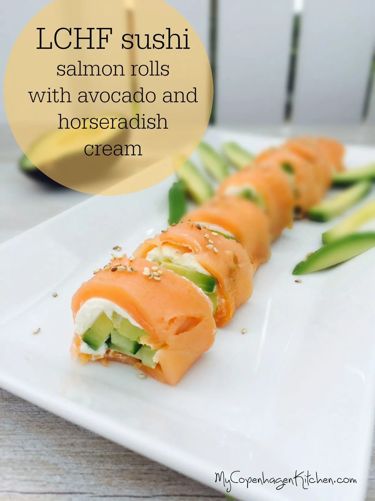 Low Carb Avocado Salmon Roll