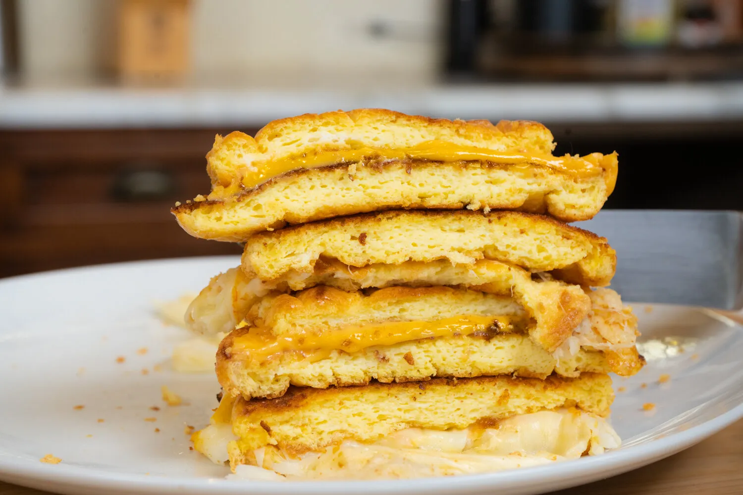 Low Carb Cloud Bread Grilled Cheese