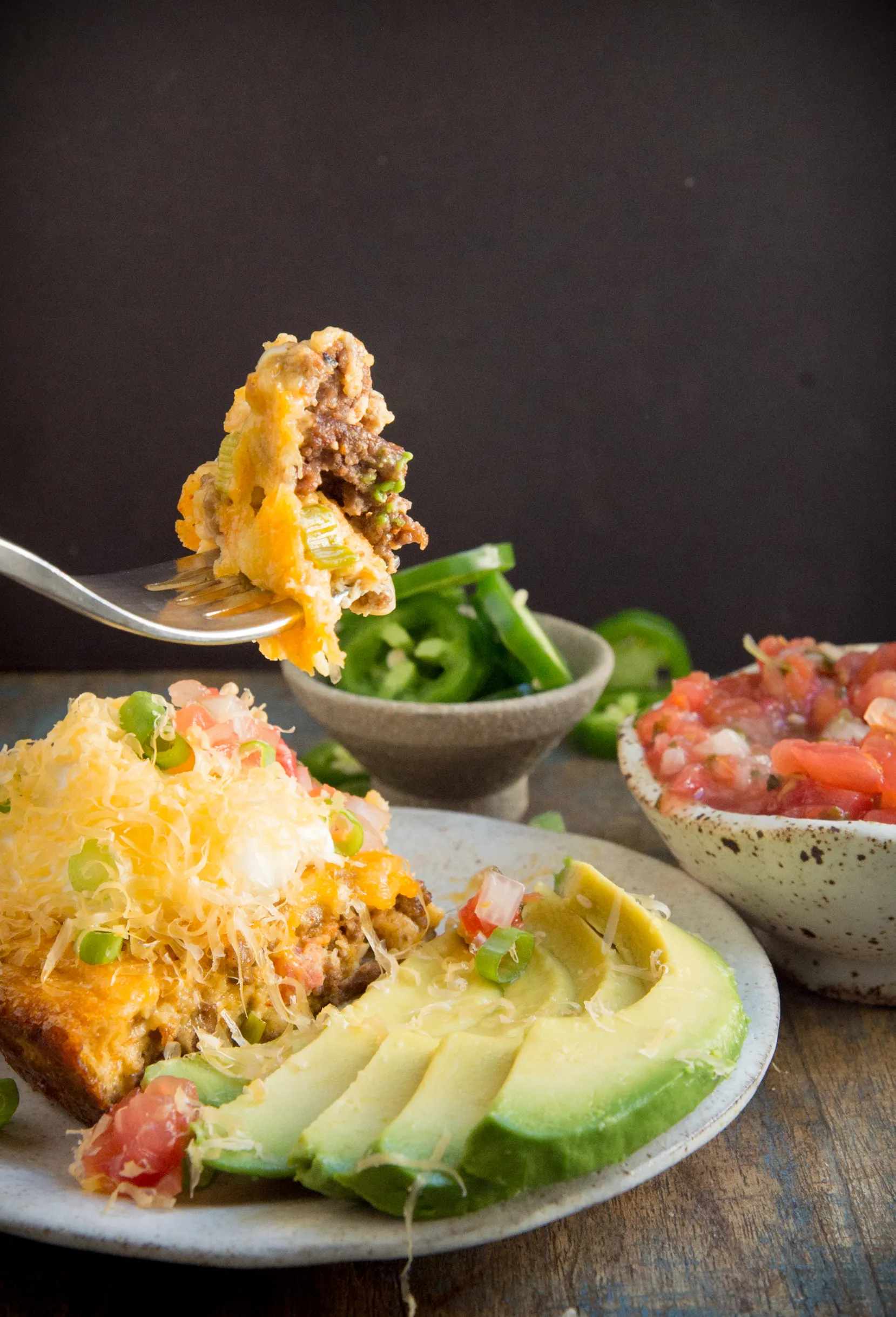 Low Carb Crustless Tex-Mex Taco Pie