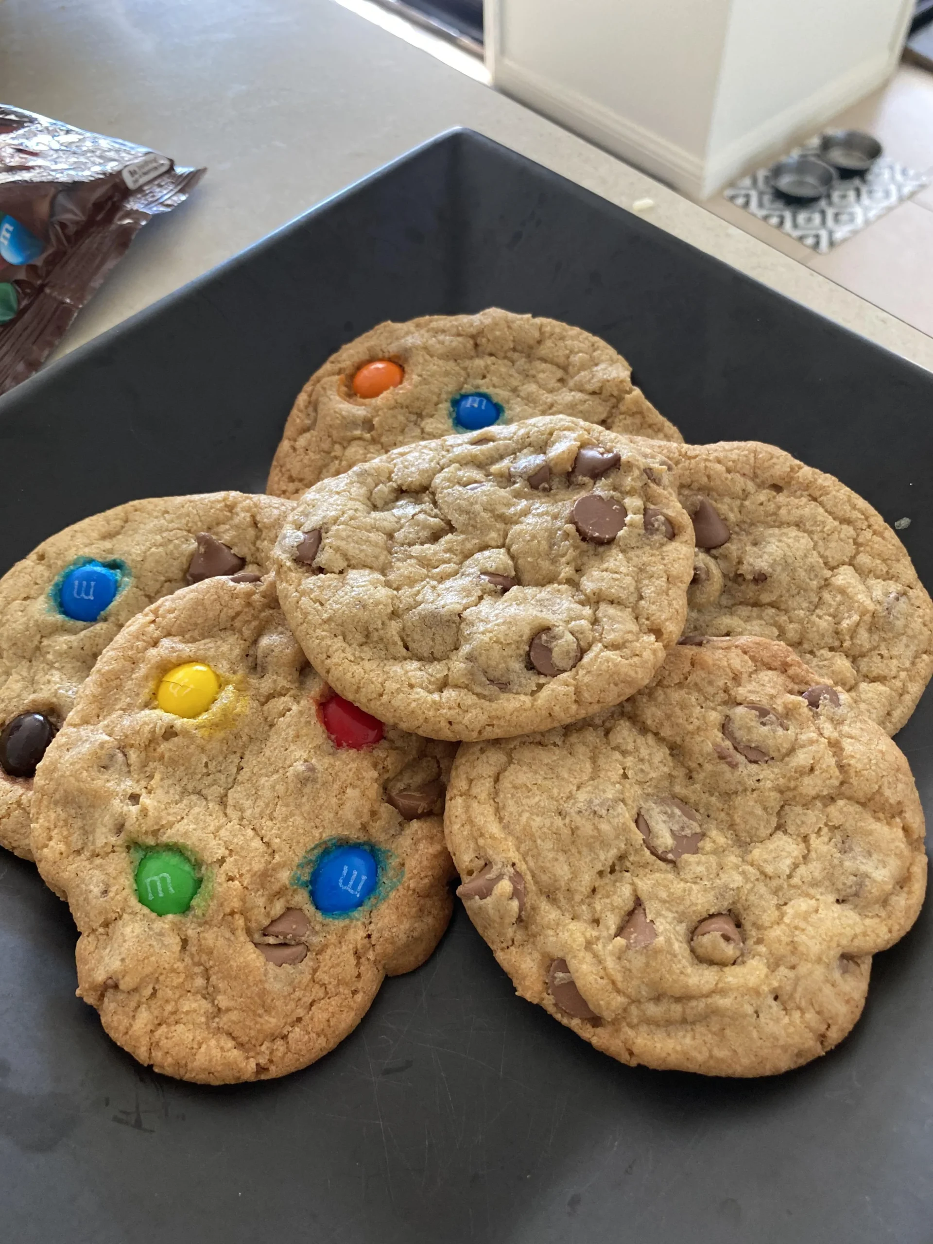 MM Chocolate Chip Candy Cookies